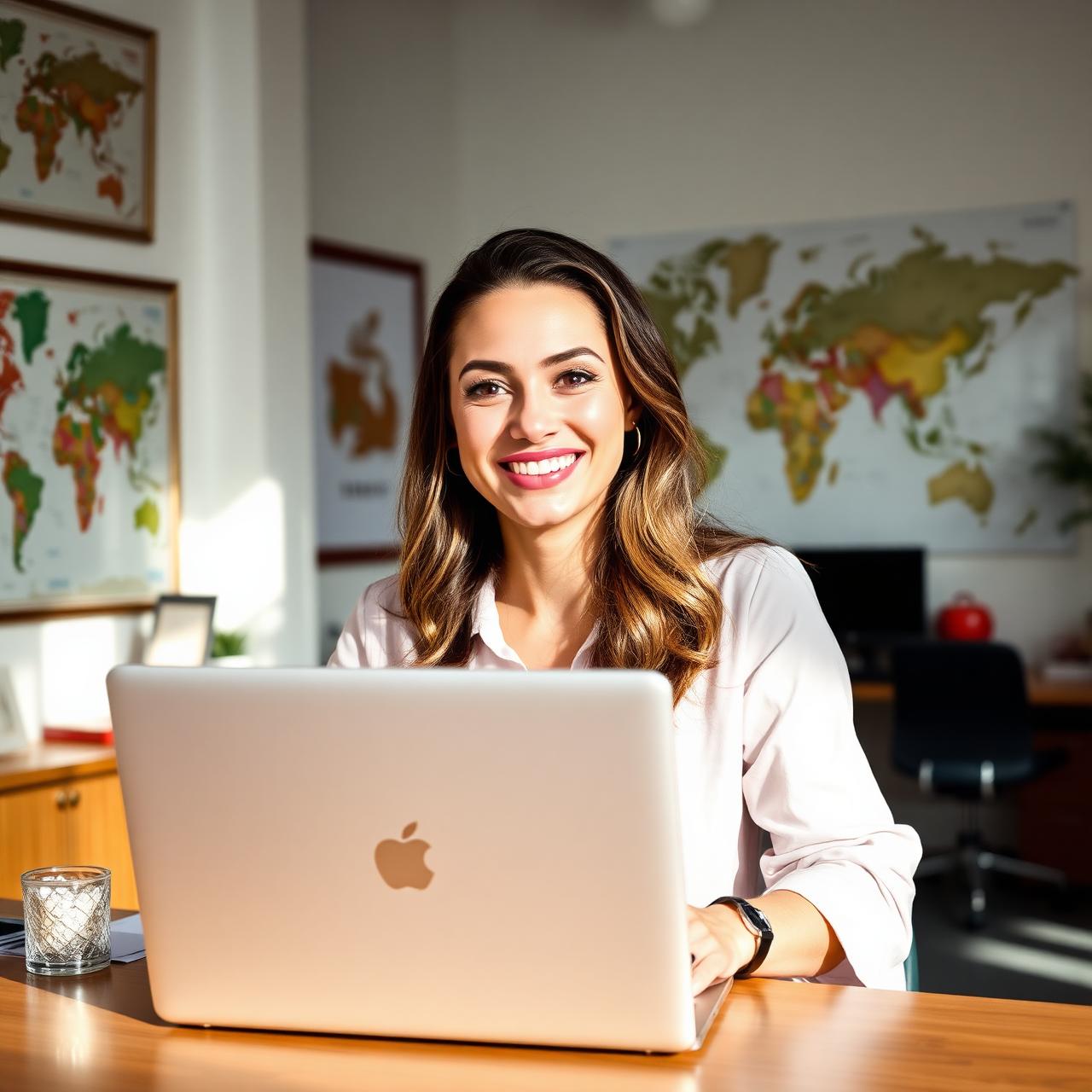Travel advisor at work